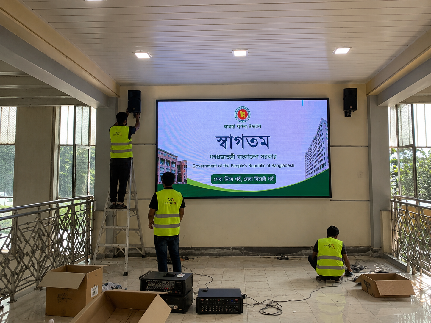 Indoor LED & PA System – Government Walkway Project project by Renex Digital in Gulshan Officers’ Quarter